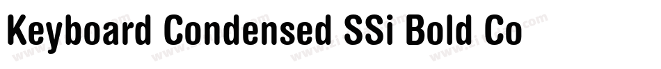 Keyboard Condensed SSi Bold Condensed字体转换